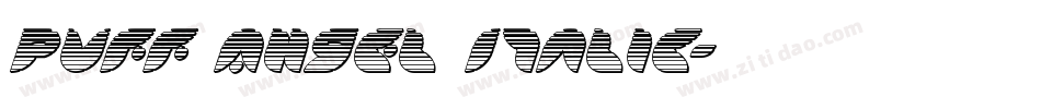 Puff Angel Italic字体转换